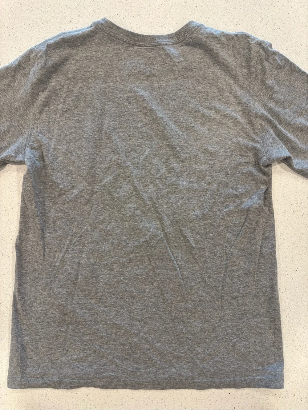 Nike Gray Men’s Texas Rangers Baseball Tee with Red & Blue Graphics Medium